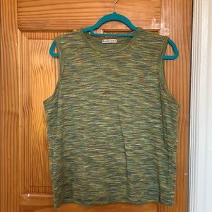 Sleeveless Knit Jacquard Sweater